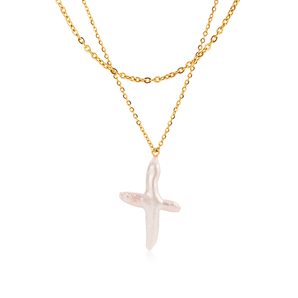 IVORY CROSS NECKLACE